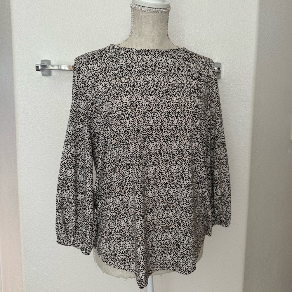 Adrianna Papell Animal Print Blouse